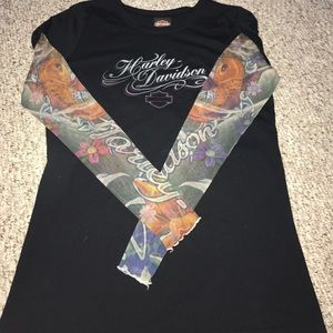 Harley Davidson Tattoo Sleeve Top